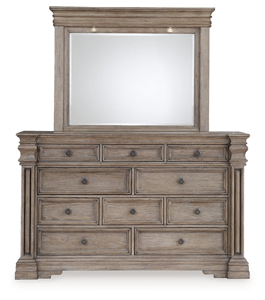 Blairhurst Queen Panel Bed, Dresser, Mirror, Chest and Nightstand
