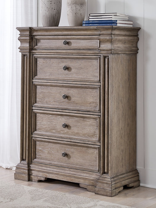 Blairhurst Queen Panel Bed, Dresser, Mirror, Chest and Nightstand