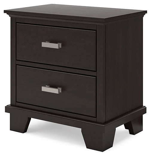 Covetown California King Panel Bed, Dresser, Mirror, Chest and Nightstand