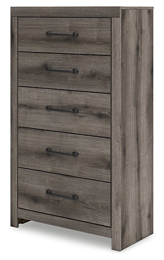 Graystorm Twin Panel Bed, Dresser, Mirror, Chest and Nightstand