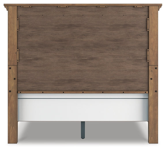 Feddinger Queen Panel Bed with Mirrored Dresser