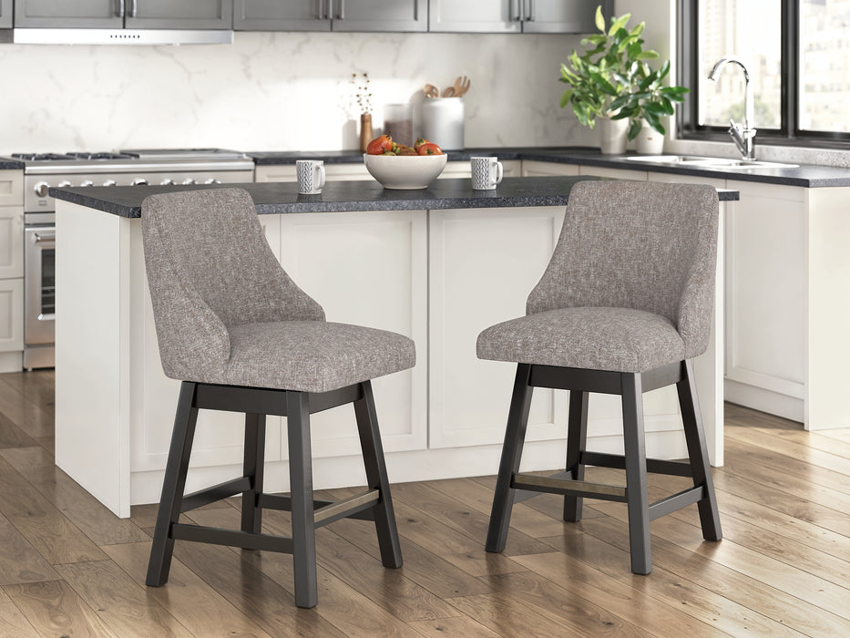 Ashley Express - Neymorton UPH Swivel Barstool (2/CN)
