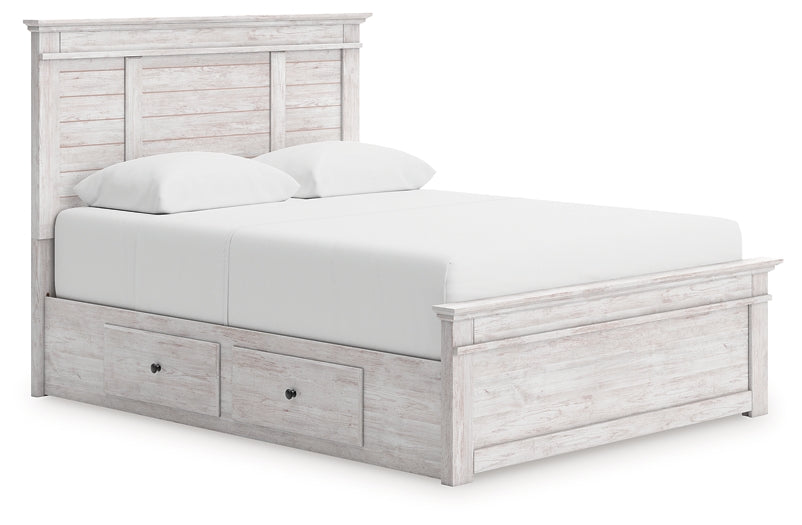 Makidern Queen Panel Storage Bed