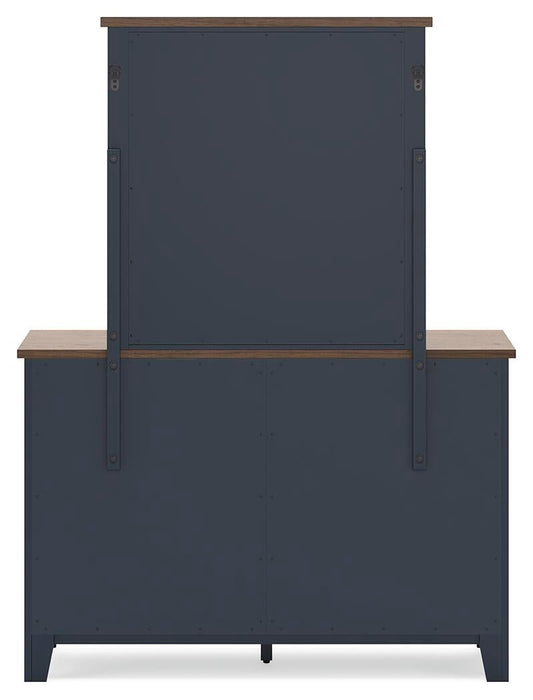 Landocken Twin Panel Headboard, Dresser, Mirror and Nightstand