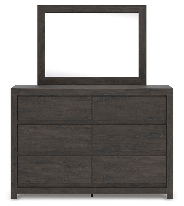 Fraluna King Panel Bed, Dresser, Mirror, Chest and Nightstand