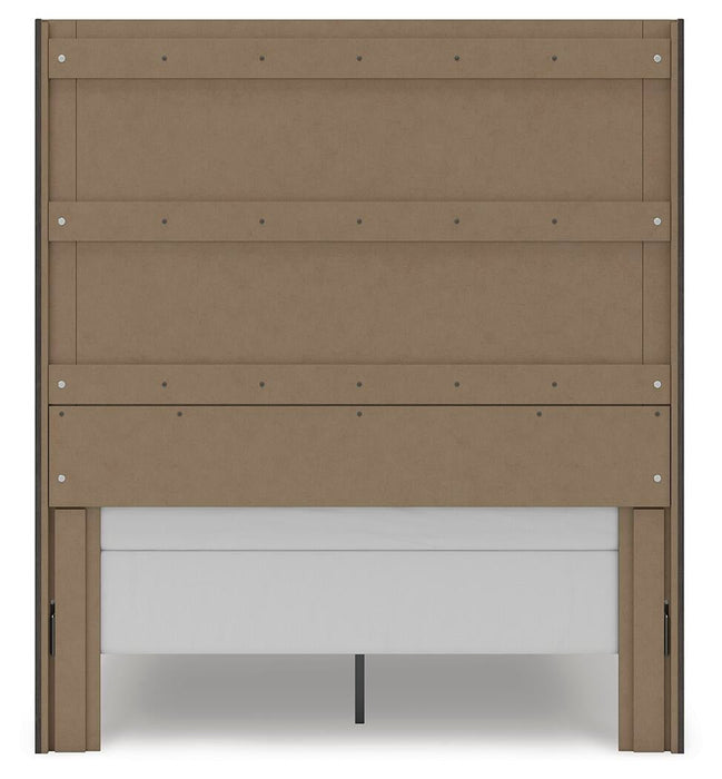 Fraluna Queen Panel Storage Bed, Dresser, Mirror and Nightstand