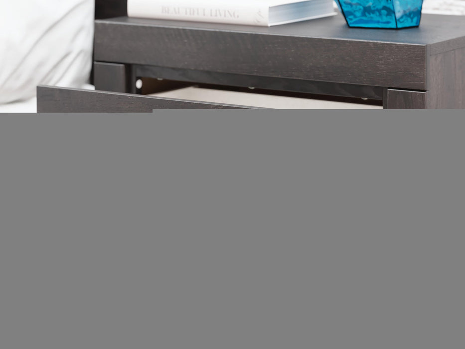 Hollivern King Panel Bed, Dresser, Mirror, Chest and Nightstand