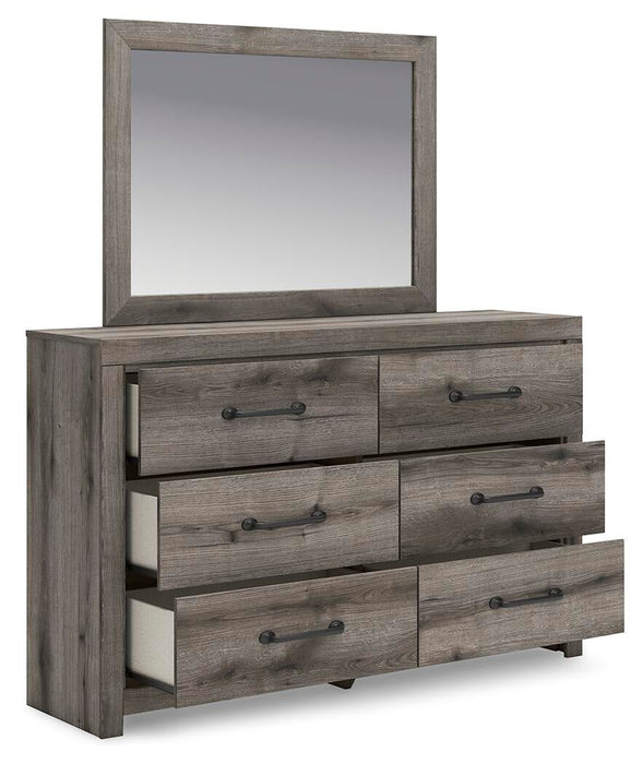 Graystorm Twin Panel Bed, Dresser and Mirror