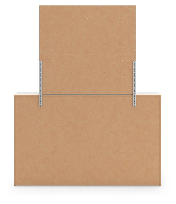 Zuraleus Queen Upholstered Panel Bed, Dresser, Mirror and Nightstand