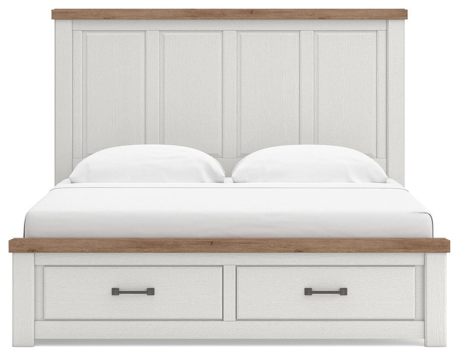 Savonport King Panel Storage Bed, Dresser, Mirror, Chest and Nightstand