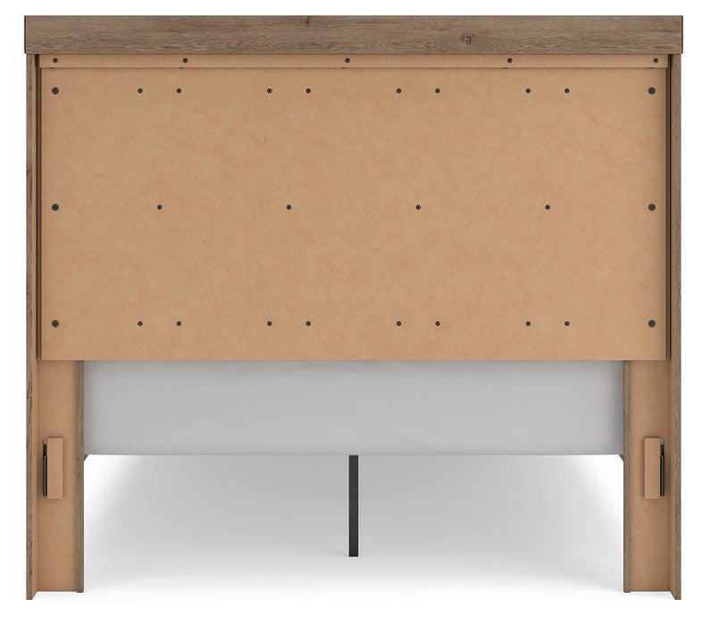 Garistyn Queen Panel Storage Bed. Dresser, Mirror and Nightstand