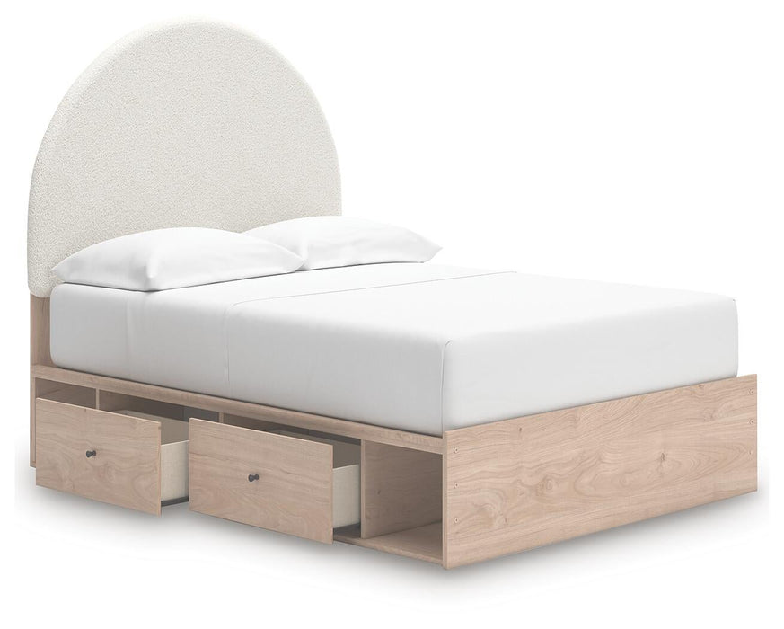 Arloster Full Upholstered Panel Bed with Storage