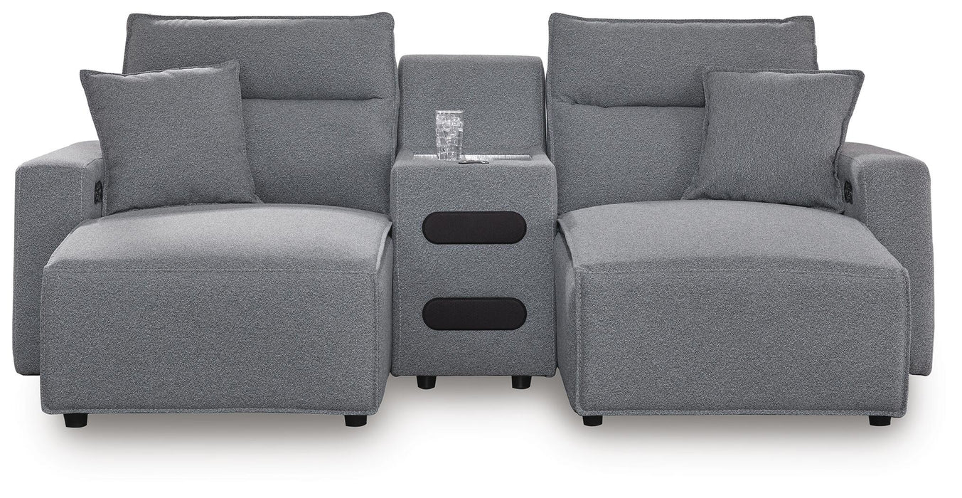 Modmax II 3-Piece Power Reclining Sectional with Chaise and Audio Console