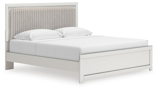 Zuraleus King Upholstered Panel Platform Bed