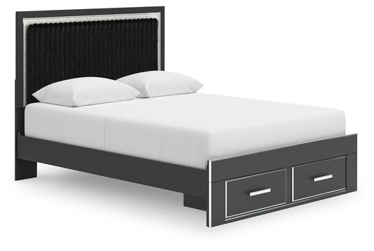 Zuraleus Queen Upholstered Panel Storage Bed
