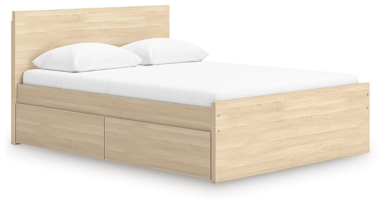 Ashley Express - Onita Queen Panel Platform Bed with 1 Side Storage