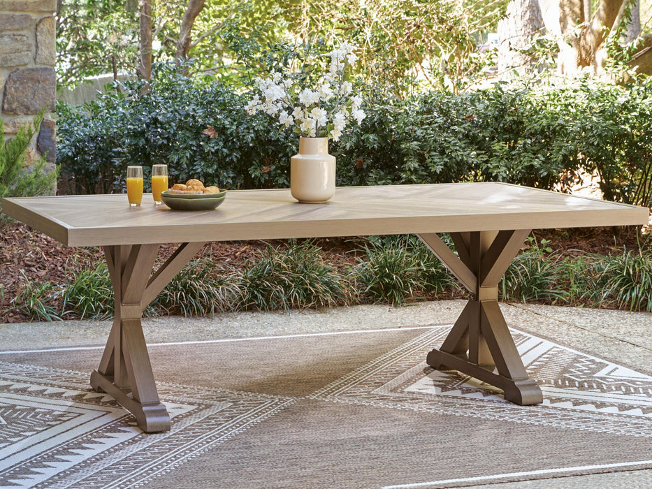 Laguna Heights RECT Dining Table w/UMB OPT