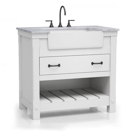 Savannah Farmhouse Navy Blue 30" Vanity