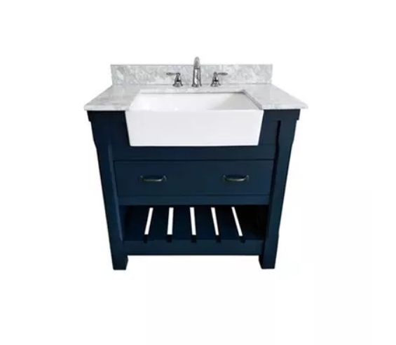 Savannah Farmhouse Navy Blue 30" Vanity