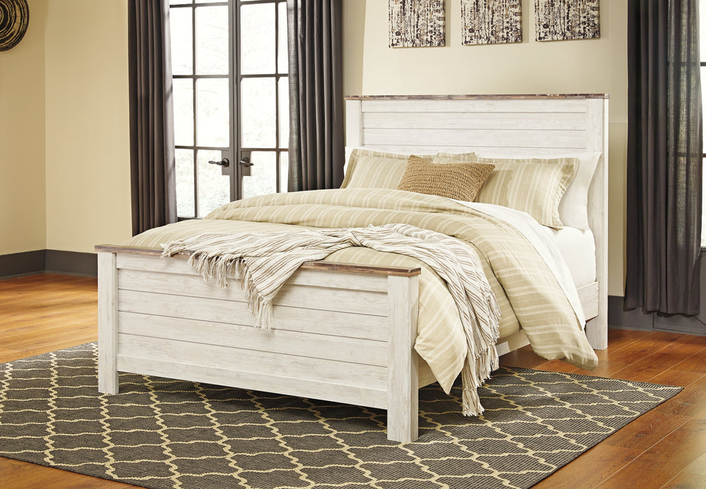 Ashley Express - Willowton Queen Panel Bed with Mattress