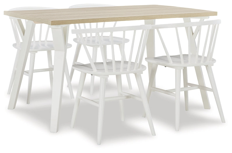 Ashley Express - Grannen Dining Table and 4 Chairs
